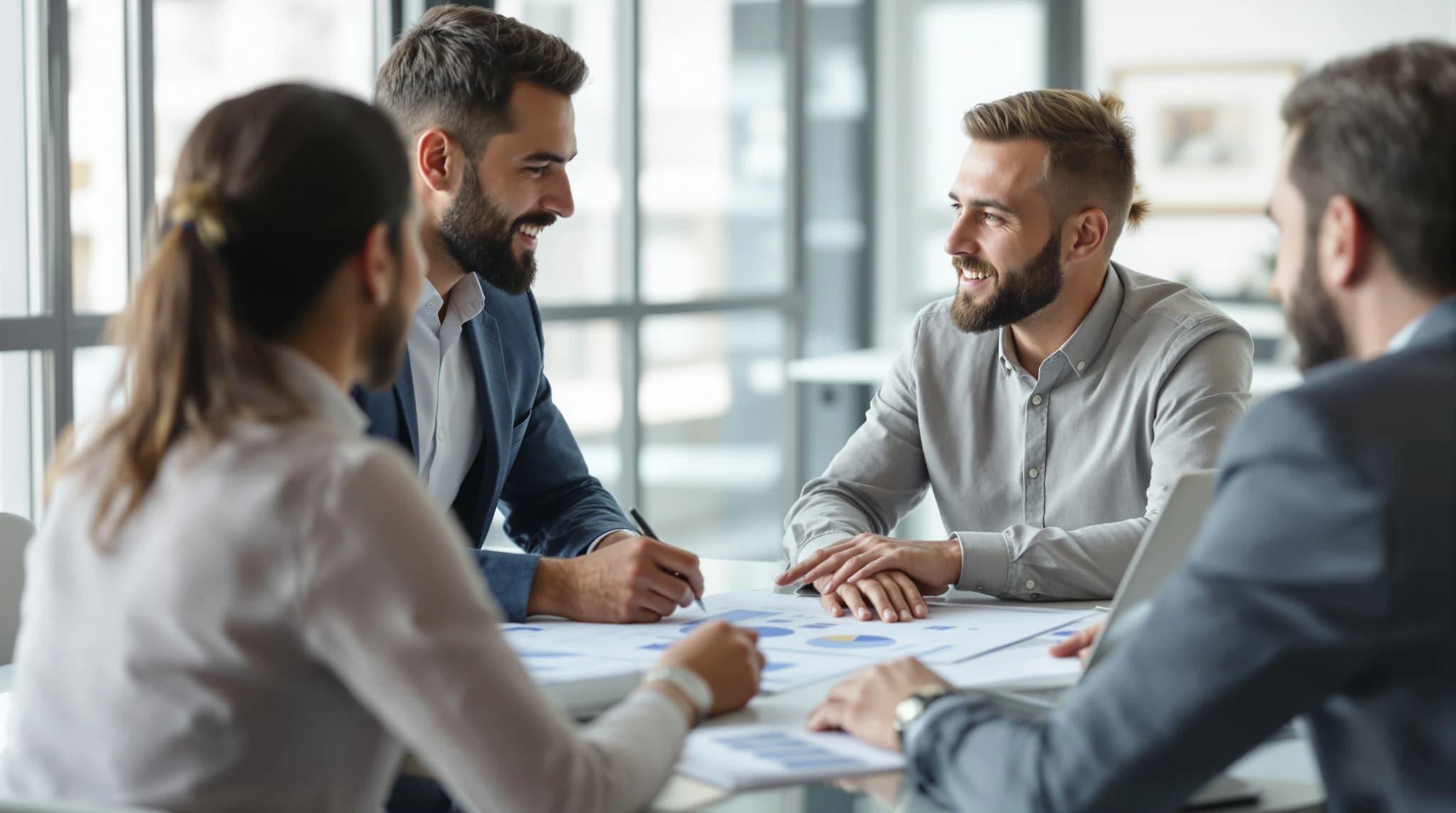 Business evaluation meeting